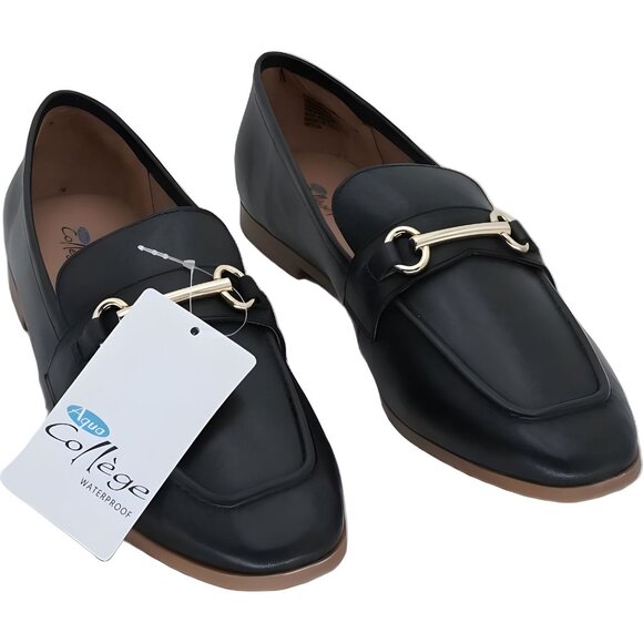 Aqua College Women's Cosmo Bit Buckle Slip-On Loafers 11M Black - Picture 1 of 6